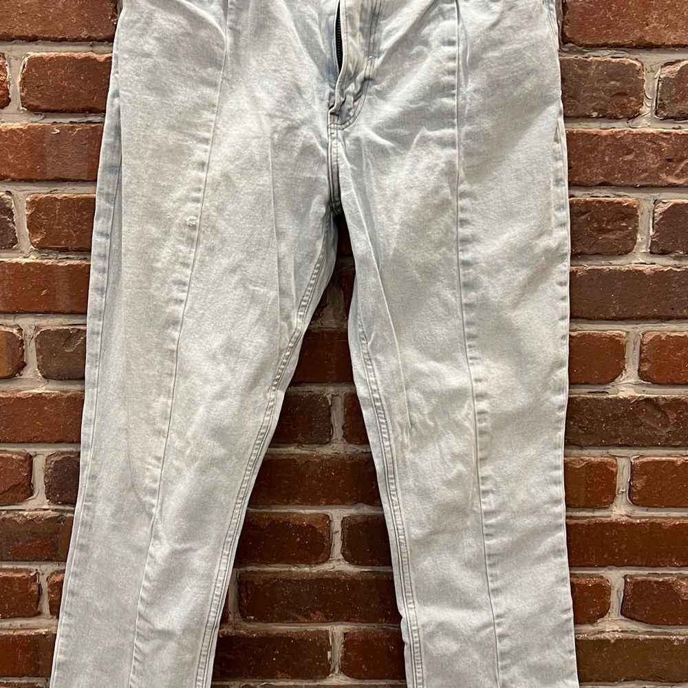 Abercrombie & Fitch Women's Light Gray Flare Jeans